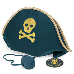 pirate hat and eye patch set