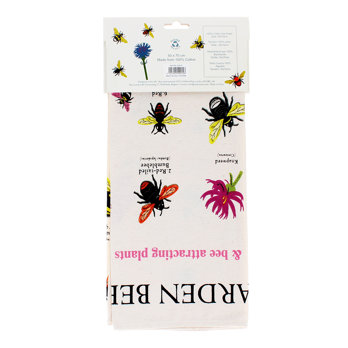 tea towel - garden bees