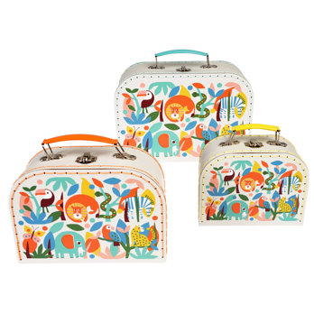 storage cases (set of 3) - wild wonders