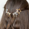 star hair clips (set of 4) - gold and silver