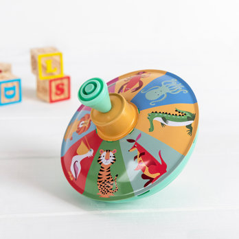 spinning top - colourful creatures