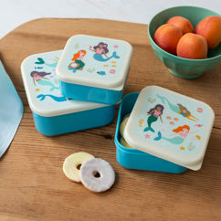 snack boxes (set of 3) - mermaid
