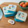boîtes à goûter (lot de 3) - sirène