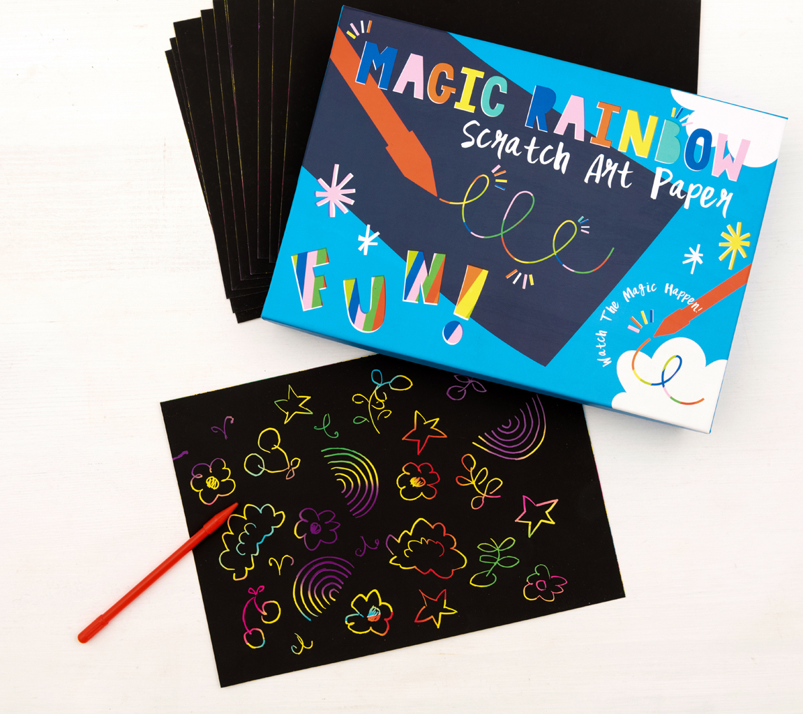 scratch art kit rainbow