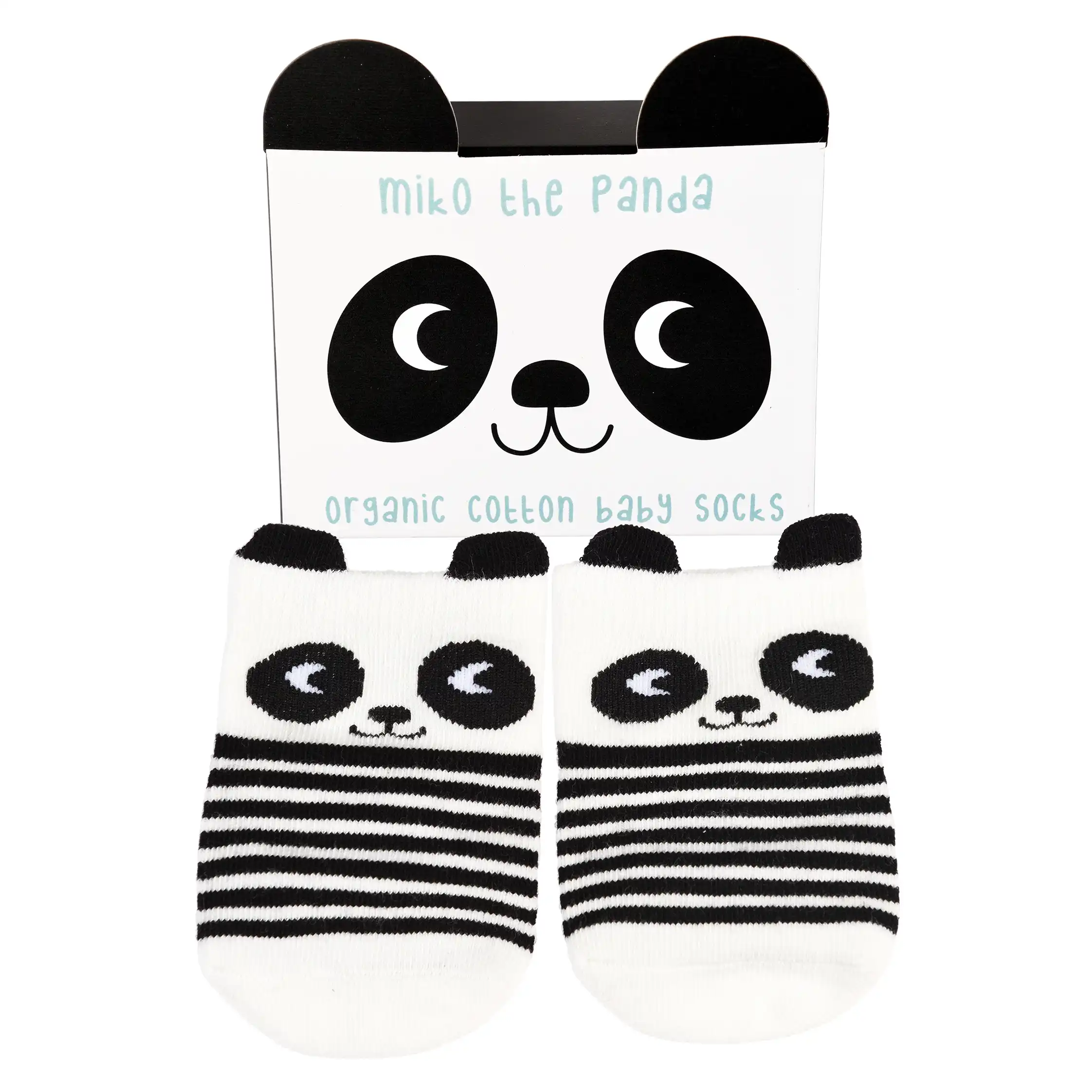 pair of baby socks - miko the panda