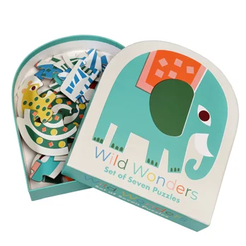 ensemble de sept puzzles wild wonders ensemble de sept puzzles wild wonders