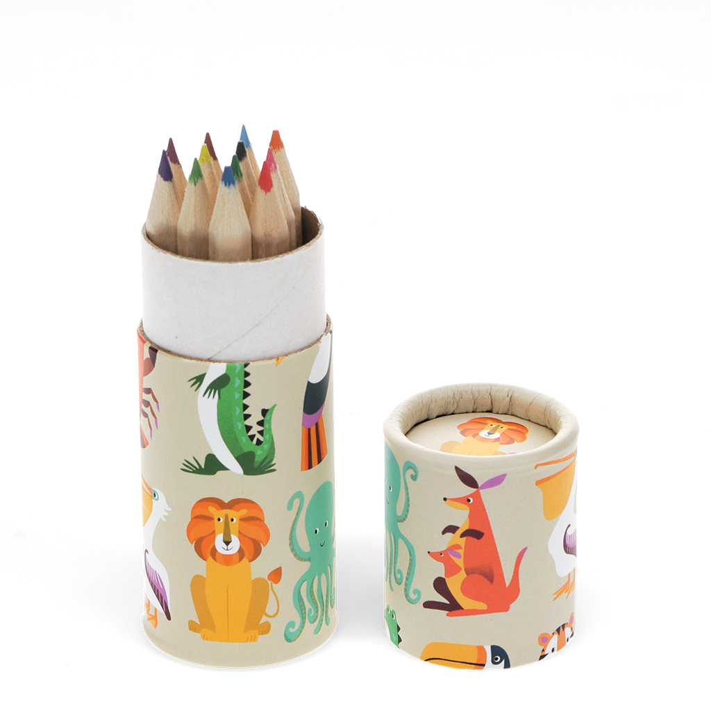 dose mit buntstiften colourful creatures (12 stück)