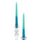 dip dye spiral candles (set of 4) - blue 