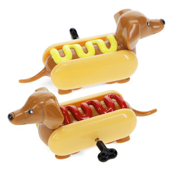 aufzieh-rennautos (2er-set) - hot dog