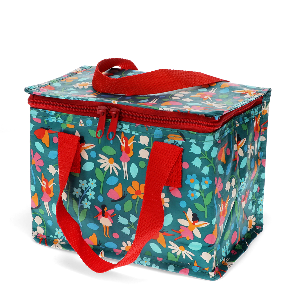 insulated lunch bag - fairies in the garden