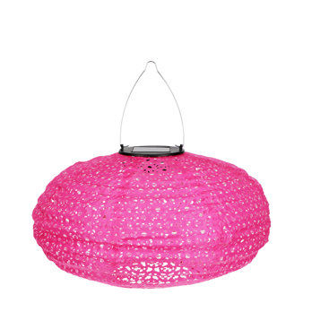 lanterne solaire d'extérieur ovni - fuchsia