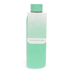 rubber coated steel bottle 500ml - mint green rubber coated steel bottle 500ml - mint green