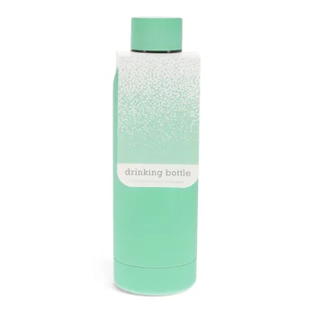 rubber coated steel bottle 500ml - mint green rubber coated steel bottle 500ml - mint green
