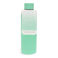 rubber coated steel bottle 500ml - mint green