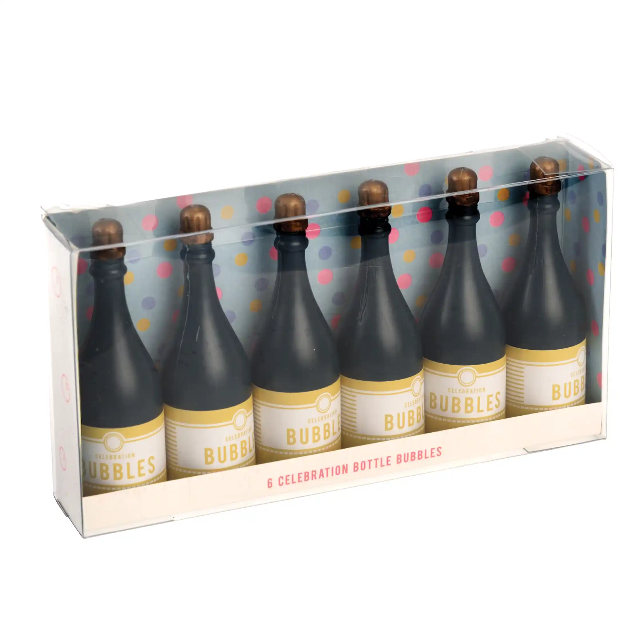 celebration bottle bubbles (pack of 6)