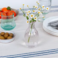 vase en verre bullé soufflé à la main (14 cm) - rose vase en verre bullé soufflé à la main (14 cm) - rose