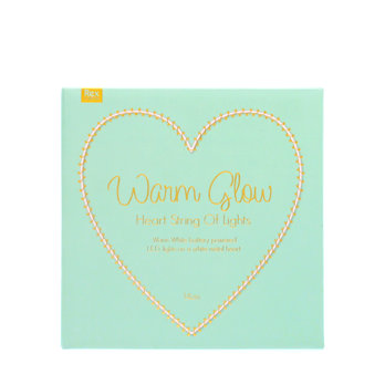 small metal heart led light (14cm)