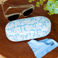 étui à lunettes de soleil et chiffon de nettoyage - blue bows