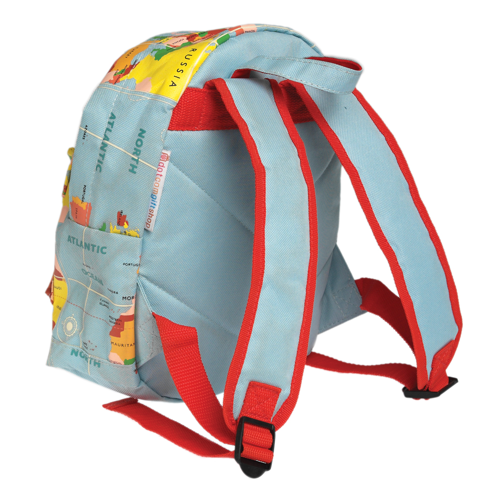 kinderrucksack vintage world map