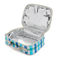 soft insulated lunch box - blue gingham