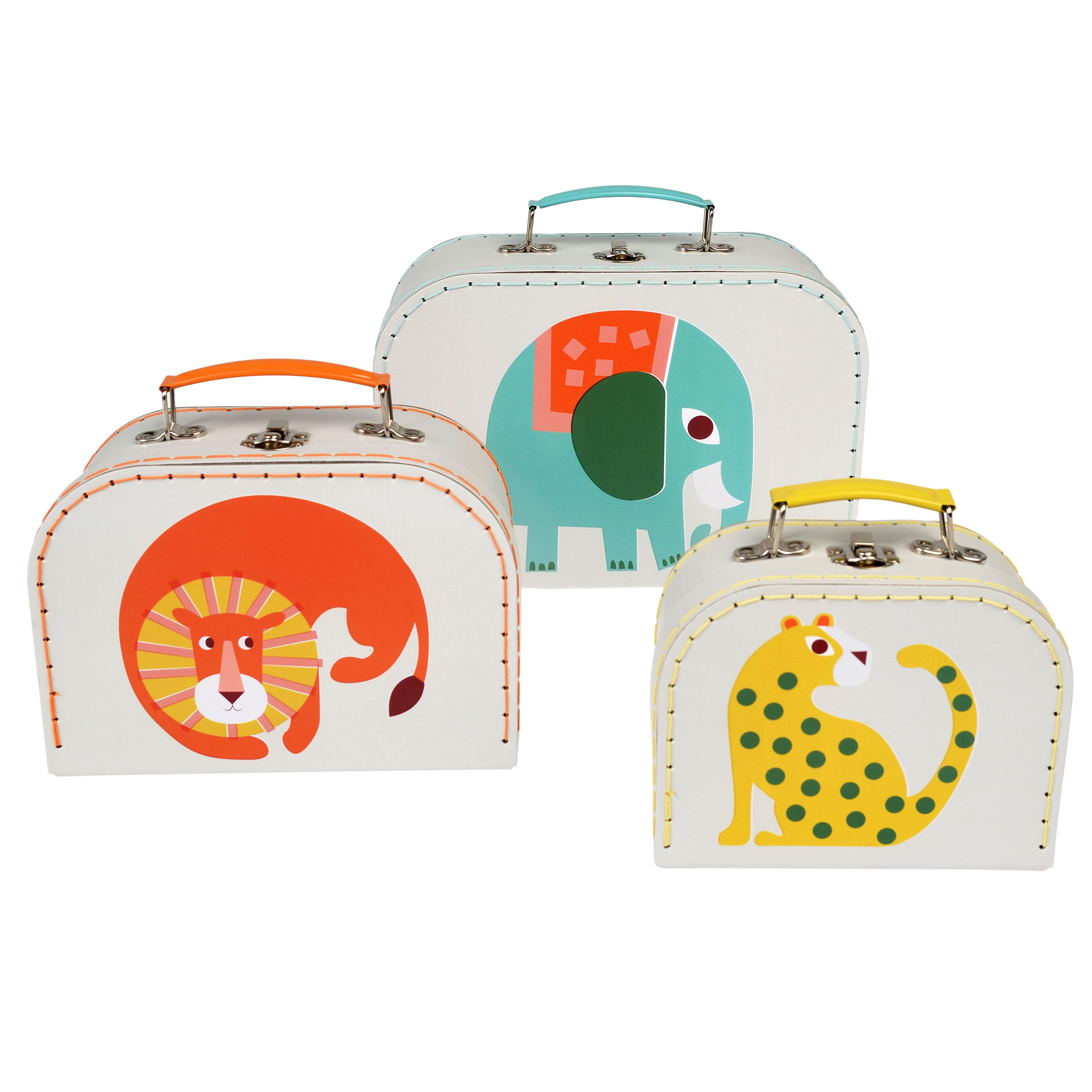 storage cases (set of 3) - wild wonders animals
