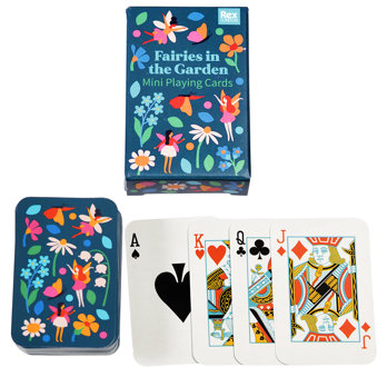 mini cartes à jouer fairies in the garden