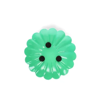 enamel flat flower candle holder - green enamel flat flower candle holder - green