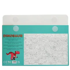 grande affiche à colorier avec crayons - bébés dinos grande affiche à colorier avec crayons - bébés dinos