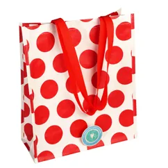 shopping bag - red on white spotlight