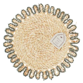 set de table en cosses de maïs - gris set de table en cosses de maïs - gris