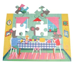 floor puzzle (24 pieces) - mouse in a house floor puzzle (24 pieces) - mouse in a house