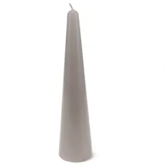 tall cone candle - light grey tall cone candle - light grey
