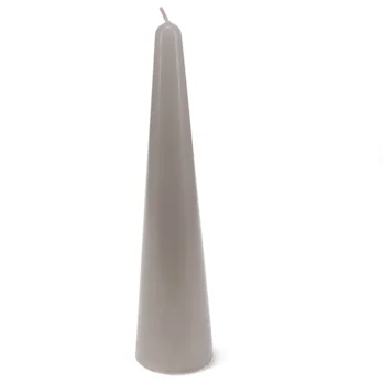 tall cone candle - light grey tall cone candle - light grey