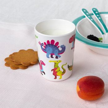 trinkbecher aus melamin für kinder - baby dinos