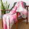 plaid douillet (130 x 155 cm) - rose