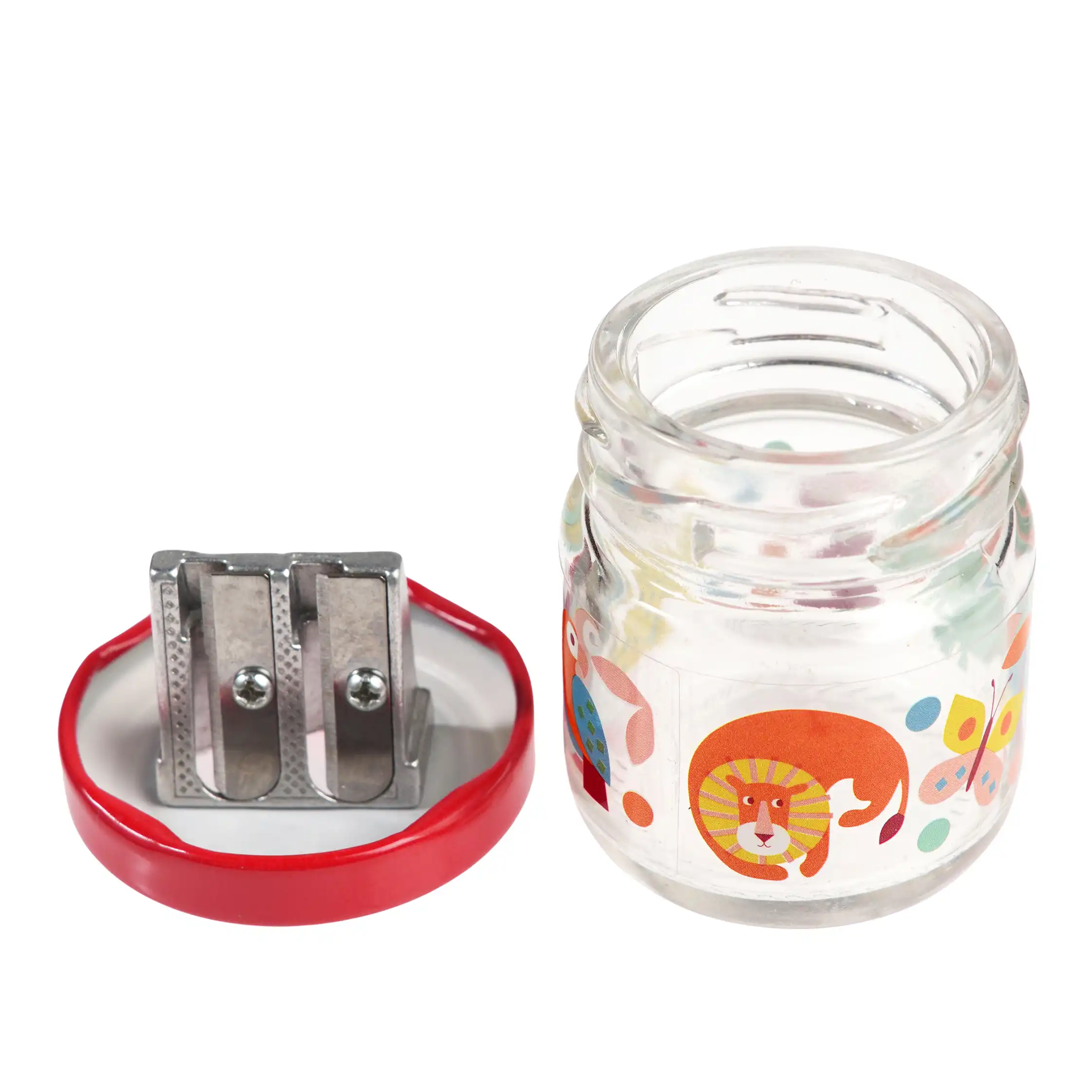 glass jar pencil sharpener - wild wonders