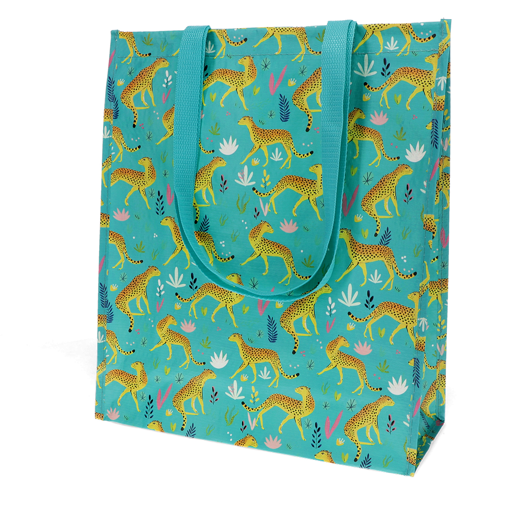 recycled shopping bag - cheetah