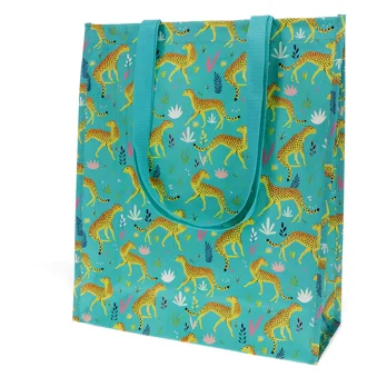 recycled shopping bag - cheetah recycled shopping bag - cheetah