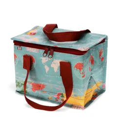 insulated lunch bag - world map insulated lunch bag - world map