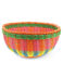woven plastic basket - round