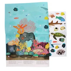 poster with reusable stickers (50x70cm) - coral reef poster with reusable stickers (50x70cm) - coral reef