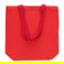 two-tone cotton tote bag - red