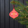 décoration de noël boule en bois