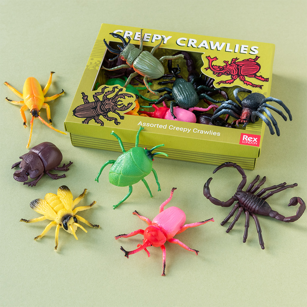 assorted creepy crawlies (box of 10)