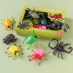 assorted creepy crawlies (box of 10) assorted creepy crawlies (box of 10)