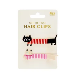 hair clips (set of 2) - cats hair clips (set of 2) - cats