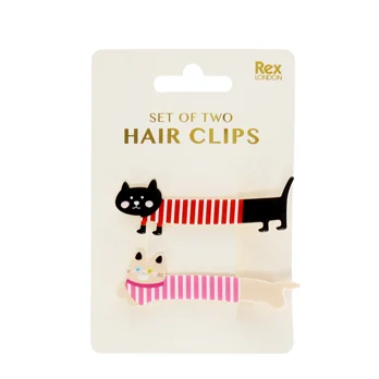 hair clips (set of 2) - cats hair clips (set of 2) - cats