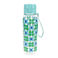 gourde avec couvercle à bouton poussoir 700ml - marguerite bleue et verte