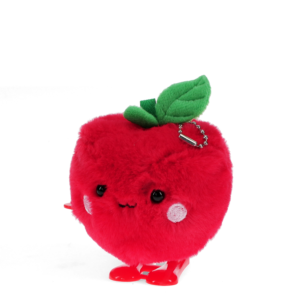 fluffy wind-up toy - apple