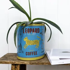 xl storage tins (set of 2) - leopard xl storage tins (set of 2) - leopard